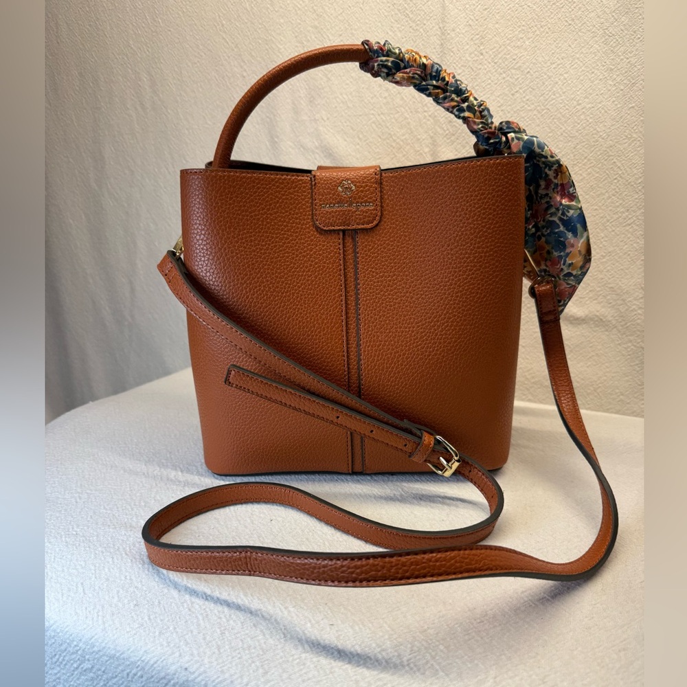 Nanette Lepore Pebbled Terracotta | Cayden Crossbody Adjustable Removable Strap